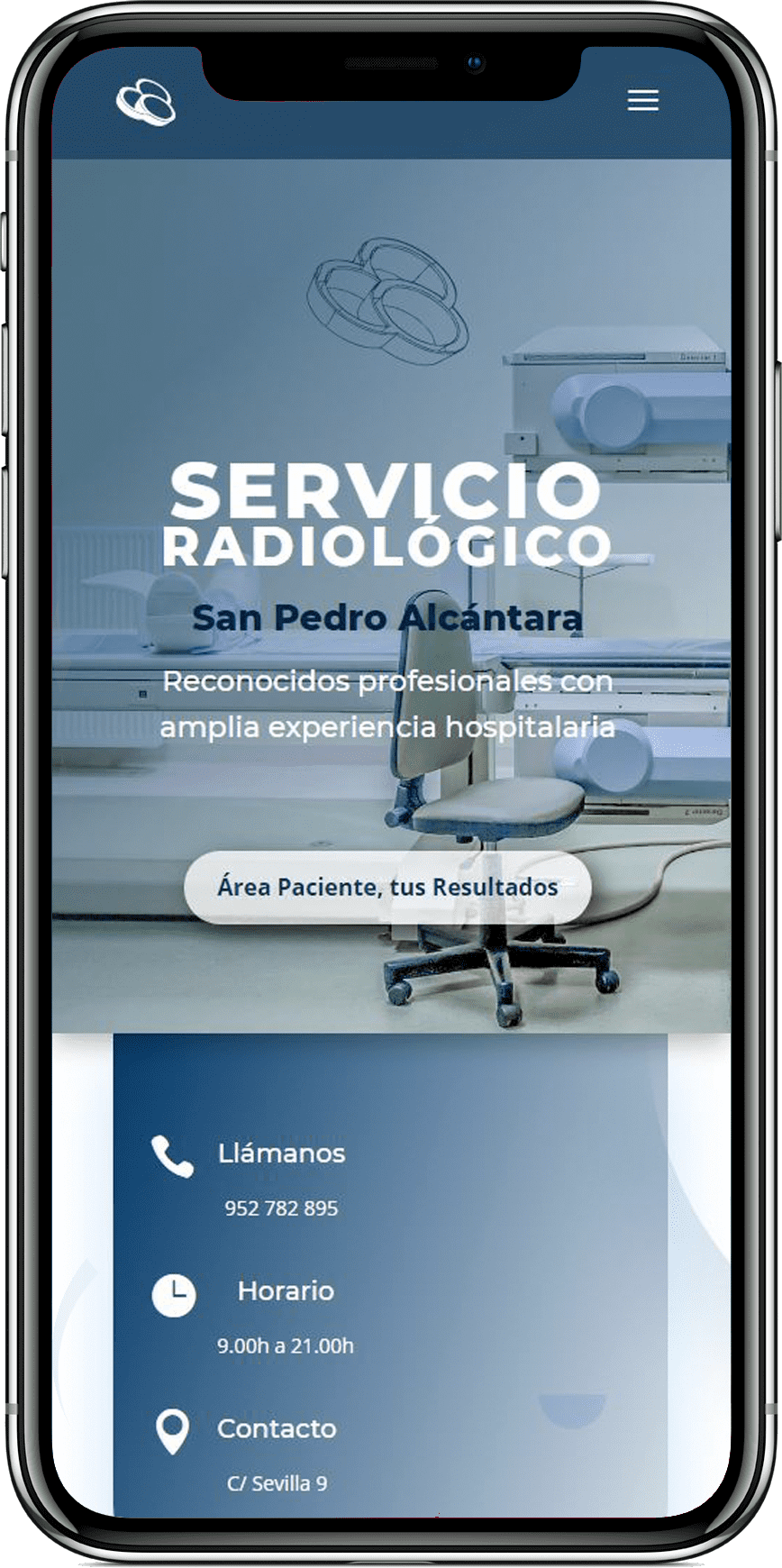 Servicio radiologico area pacientes